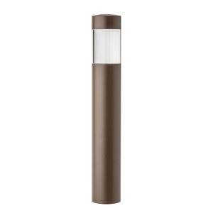 Vista BR-2500 Bollard Aluminum Architectural Bronze Finish 4.5W 2950K LED