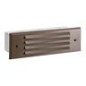 Vista 4246 Louvered Brick Light Aluminum Housing Architectural Bronze No Lamp