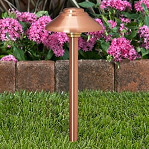 Vista PR-2132 Path Light 18" Riser Brass Housing Copper Finish 5W 3000K LED