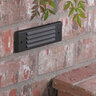 Vista 4246 Louvered Brick Light Aluminum Housing Black 10W Halogen