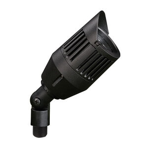 Ground Stake Led Aluminum Bullet Granite Finish 9.5 Warm White Wide Flood