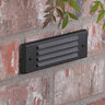 Vista 4246 Louvered Brick Light Aluminum Housing Black 5W 2950K LED