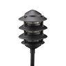 Vista Path Light 4-Tier Aluminum Black No Lamp