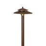 Vista Path Light Olde Brass No Lamp 6 in. Top