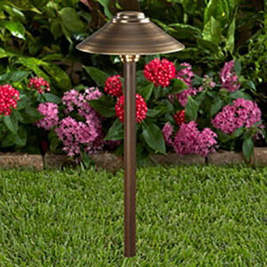 Vista PR-2129 Path Light Brass Housing Olde Brass Finish 2.5W 2950K LED