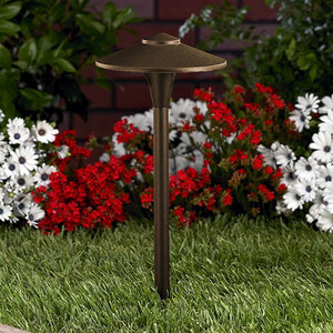 Vista PR-4704 Path Light 18 in. Riser Aluminum Dark Bronze Finish 2.5W 2950K LED