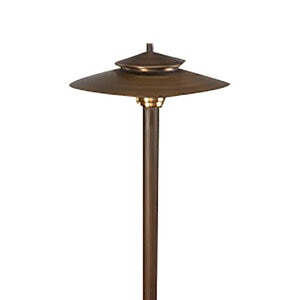 Vista Olde Brass Path Light No Lamp