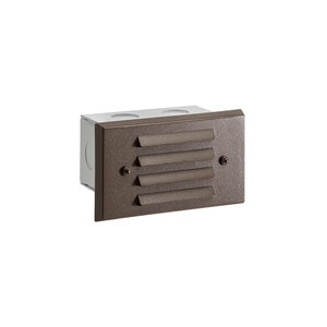 Vista 4242 Lovoured Step Light Aluminum Housing Architectural Bronze 2.5W 2950K LED