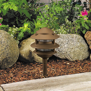 Vista PR-6222 Path Light Aluminum Dark Bronze Finish 2.5W 2950K LED