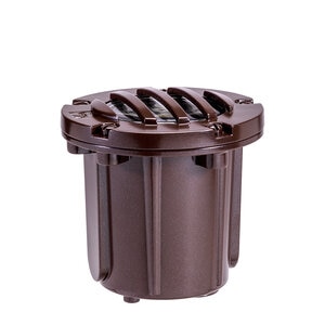 Vista Arch Well Lite Dark Bronze w/ Louver No Lamp