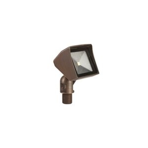 Ground Mount LED Compact Flood Light Olde Brass 5105 4W 2950K Clear Lens