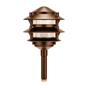 Vista PR-6222 Tiered Path Light Bronze G4 1.5W Ground Mount Aluminum