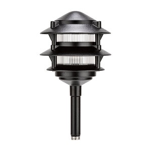 Vista PR-6222 Tiered Path Light Black G4 1.5W Ground Mount Aluminum
