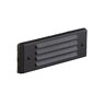 Vista 4246 Louvered Brick Light Aluminum Housing Black No Lamp