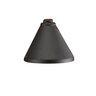 Vista Step/Wall Light Half Bell Black No Lamp