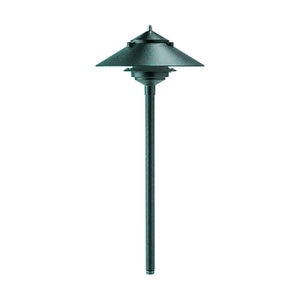 ALUM TALL PATH LIGHT VERDE NO LAMP