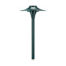 Alum 7-1/2 Rd Path Light Verde No Lamp