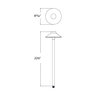 WAC Lighting Bronze Tiki 6.5W Area Light 2700K