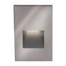WAC Lighting Rectangular Step Wall Light Stainless Steel 3000K LED 38 Lumens 5 in. x 3 in.