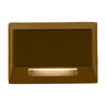 WAC Lighting 3031 Series LED Rectangle Deck Light Bronze Finish 3000K Soft White 2.8W 75 Lumens
