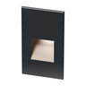 WAC Lighting 5 in. LED Step Light Black Aluminum Finish 38 Lumens 2700K Warm White, 1 Lamp, Wall Mount, 60,000 hrs Average Life, 90 CRI, 9V - 15V