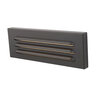 WAC Lighting Landscape Step Light 12V Louver Bronze 9 in. Aluminum