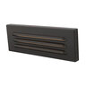 WAC Lighting Landscape Step Light 12V Louver Brass 9 in.
