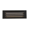 WAC Lighting Landscape Step Light 12V Louver Brass 9 in.