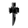 WAC Lighting 12V Bollard Stake Black Plastic and Aluminum 15-8/9 in. Ground Mount