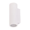 WAC Lighting Colorscaping Wall Cylinder Light White Brass Accent & Up Fixture