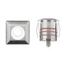 WAC Lighting Inground Square Light 2 in. 2700K Polished Stainless Steel LED Fixture, 170 Lumens, 25° Beam Angle, Dimmable, Integrated Design, 12V, 4W
