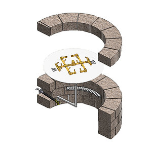 Warming Trends Universal Paver Kit for Circular Opening 29-31 in. LP
