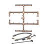 Warming Trends 240K BTU 19.5 in. x 21.5 in. Original Brass Burner + 3/4 in. Flex Line Kit + Natural Gas