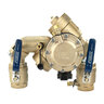 FEBCO 825YA Angle Pattern Reduced Pressure Zone Assembly w/ Ball Valves 1-1/2 in. Bronze w/ Flood Sensing Capability (Sensing Upgrade Kit Sold Separately)