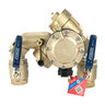 FEBCO 825YA Angle Pattern Reduced Pressure Zone Assembly w/ Ball Valves 1-1/2 in. Bronze w/ Flood Sensing Capability (Sensing Upgrade Kit Sold Separately)