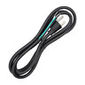 Weathermatic Power Cord Black 6 ft. w/ 3 Prong Straight Plug