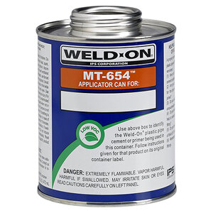 Weld-On Mt-654 Empty Metal Pint Can with 1-3/4 in. Neck