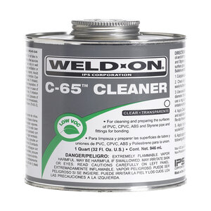 Weld-On C-65 Clear Cleaner Low VOC