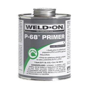 Weld-On P-68 Clear Primer Low VOC NSF 1 gal.