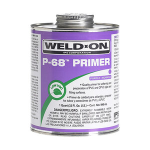 Weld-On P-68 Purple Primer Low VOC NSF 1/4 pt.