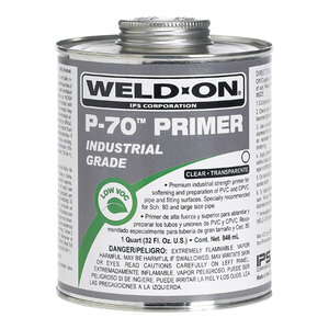 Weld-On P-70 Clear Primer Low VOC NSF 1 qt.