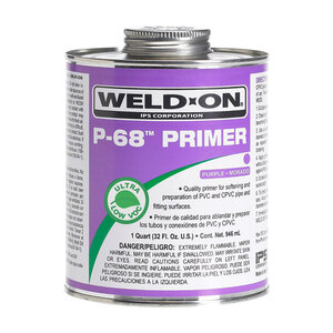 Weld-On P-68 PVC Primer Clear 1 qt.