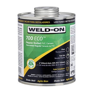 Weld-On 700ECO Clear PVC Cement Ultra Low VOC Regular Body 1 qt.