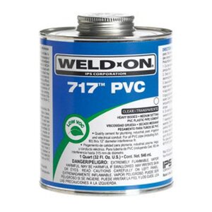 Weld-On 717 Gray PVC Cement Low VOC Heavy Body