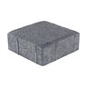 Western Interlock Camino Stone Paver Square Charcoal 6.3 in. x 6.3 in. x 2.36 in. (350 pc./pallet)