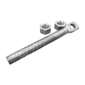 Western Eyebolt w/Nuts OEM For Pro; Pro Plus & Heavy Weight Series Western Plows 5/8 in. x 6 in. 