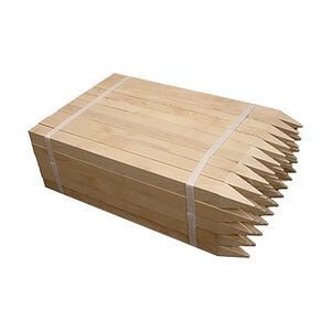 Western Green 18 in. Wooden Stake 1 in. x 1 in. x 36 in. Four Sided Taper 25/Bundle