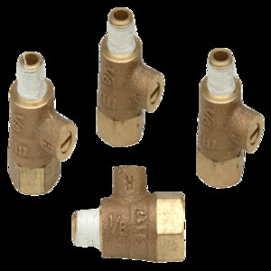 Wilkins Test Cock Lead Free 1/8 in. MIPT x 1/4 in. FIPT