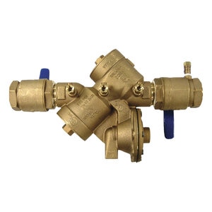 Wilkins 975 Reduced Pressure Principle Assembly 1-1/2 in. with Wye Strainer and Ball Valves