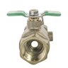Wilkins 850TUXL Full Port Tapped Union Ball Valve Lead Free Bronze 1 in.